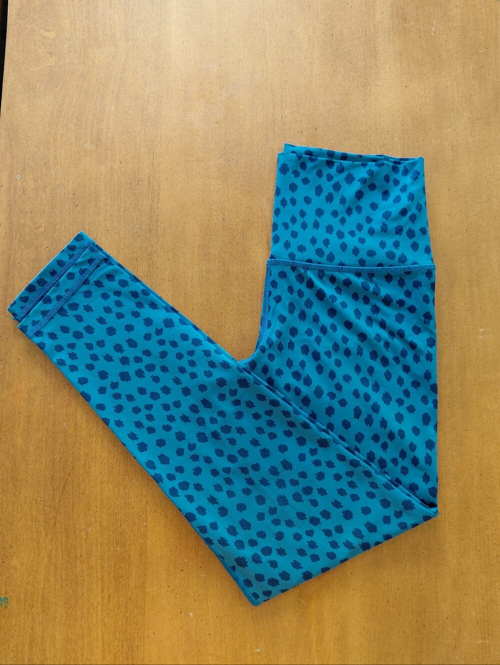 Aerie Blue Cheetah Leopard Print Activewear Workout Gym  Leggings NWOT Size M